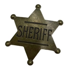 Sheriff Badge，Police Badge，Cowboy Accessories，Western Pins，Western Cowboy Role Playing Gift