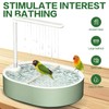 POMFAEE Bird Bath, Parrot Bathtub, Automatic Parrot Shower Bath with
