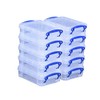 Really Useful Plastic Storage Box 0.35 Litre Clear (Pack of