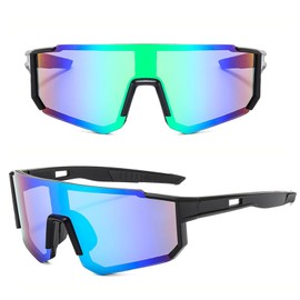 MUSELK Sports Sunglasses Men Women Cycling Glasses Sunglasses Polarised Sunglasses for Outdoor Activities MTB Road Bike Cycling Biking Ski Sunglasses with UV400, Colour 1