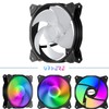 upHere 120mm 3PIN Case Fan with Rainbow LED Low Noise