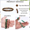 JeryWe 12 Pcs 8mm Beaded Bracelets for Women Men Healing