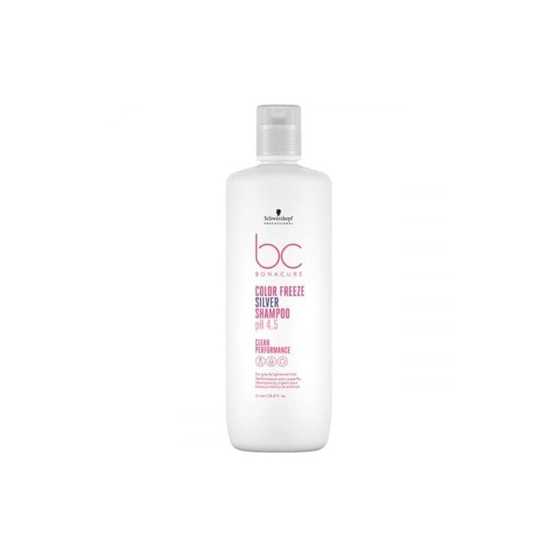 Schwarzkopf Professional Bonacure PH 4.5 Color Freeze Silver Shampoo, 1000