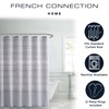French Connection Medium Gray Shower Curtains - 13 Piece Dobby
