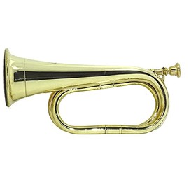 SHREYAS New Brass Bugle Professional Civil War Era US Military Cavalry Style Horn