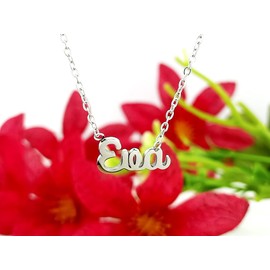 Damen-Halskette mit Namen, Edelstahl, mit Original-Geschenkbox, personalisierter Schmuck für Freunde, Brautpaar Only Faith, standard, Edelstahl, Nicht zutreffend.