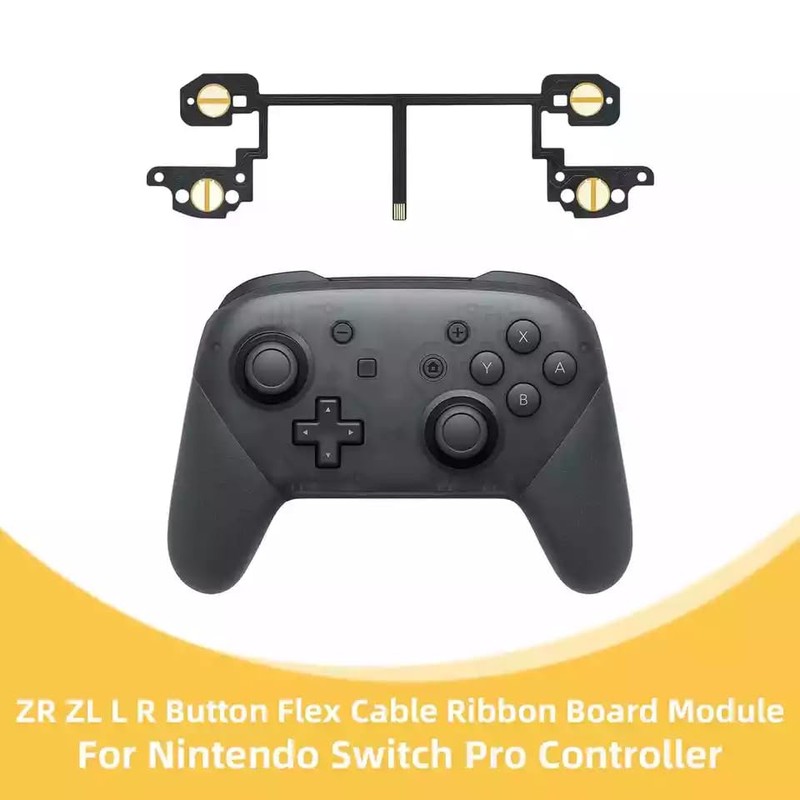 Retrogame Snc Button Flat Cabo Flex ZR ZL L R
