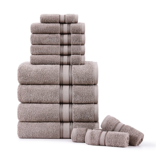 LANE LINEN Luxury Bath Towels Set - 12 Piece Set,