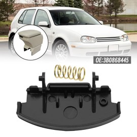 eMagTech Car Armrest Cover Locking Clip Centre Consoles Lid Lock Replacement Compatible with VW Golf MK4 1998-2006 3B08684445 3B08684444582V Black