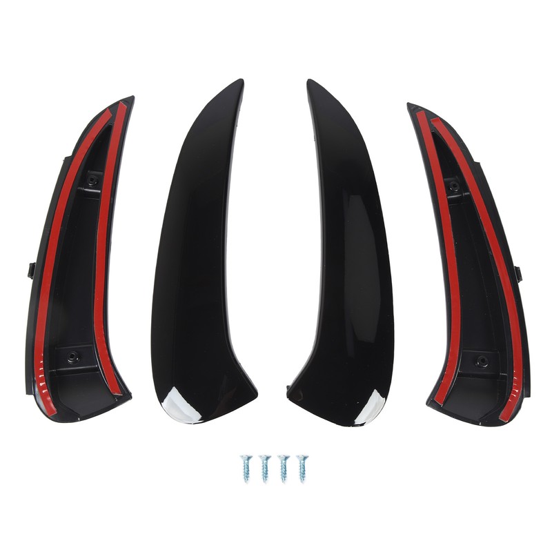 Pair of Rear Bumper Side Vent Spoiler Trim Left Right