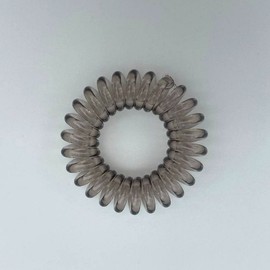 Hair Tie Twist Hair Tie Elastic Hair Tie Gray Scrunchie (WFIZU8G) / 헤어끈 꼬임머리끈 고무줄머리끈 그레이 곱창끈 (WFIZU8G)