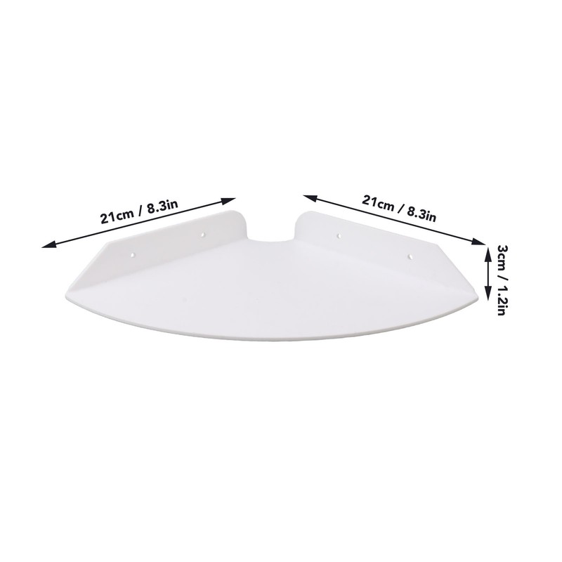 2pcs Wall Mount Floating Corner Shelves Quarter Round Hanging Corner