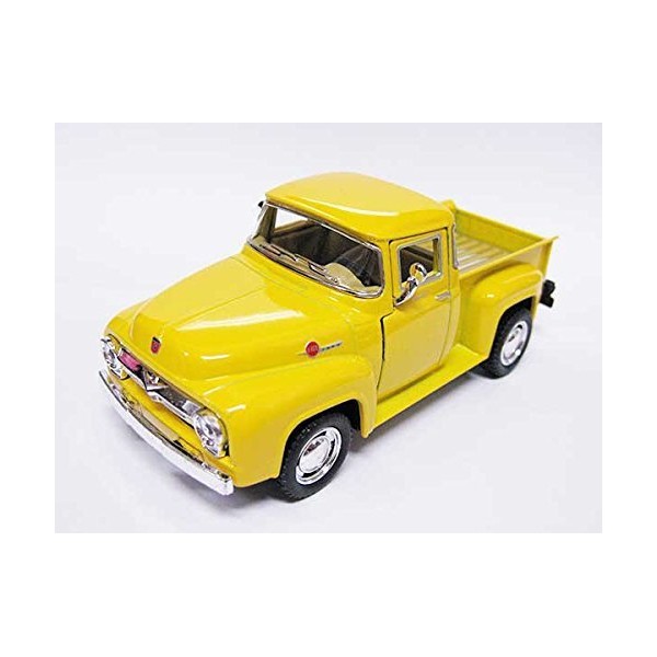 1956 Ford F-100 フォード ピックアップのダイキャストミニカー 1/38スケール（13cm/イエロー）アメリカン雑貨 アメリカ雑貨屋 ミニカー