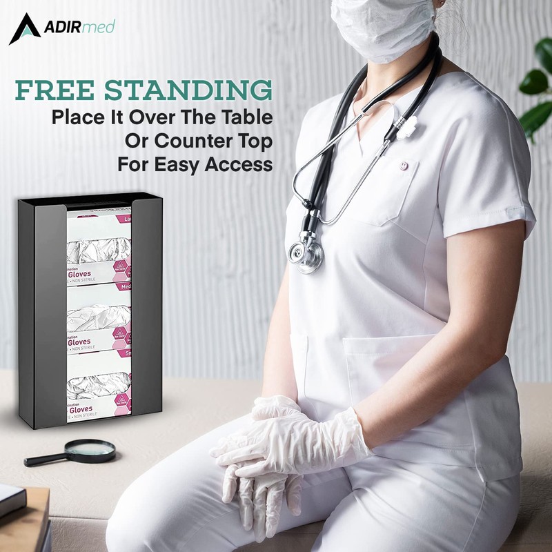 Adir Glove Holder for Wall Mount – Acrylic Glove Dispenser