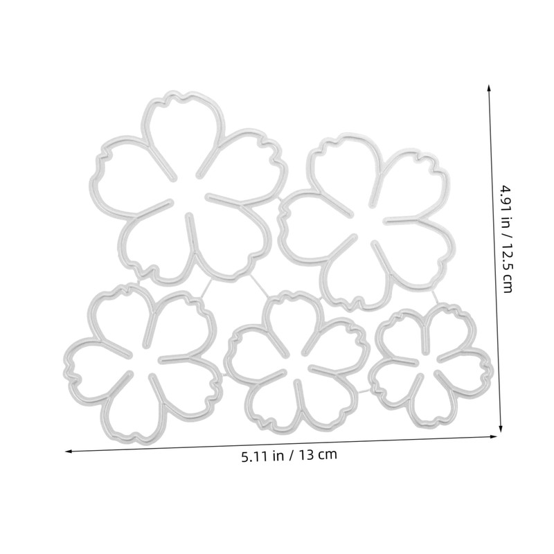Operitacx Flower Themed Metal Cutting Die Durable Craft Tool for