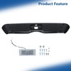 Silscvtt Rear Bumper Roll Pan Black Steel with License Light
