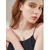 Qyvit Moon Bat Necklace 925 Sterling Silver Gothic Pendant Vampire
