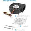 GDSTIME High Speed 97mm x 33mm 4-Pin PWM Blower 24V
