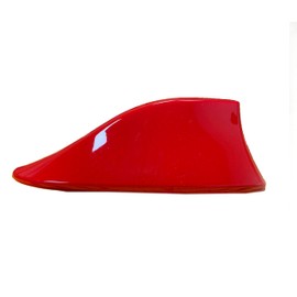 GOZAR ABS Plastic Roof Style Shark Fin Antenna Radio Spotlight Antennas Universal for Most Cars Red