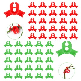 50 Pcs Plant Benders, Plant Support Clips, Plant Trainer for Low Load, Plant Training Bender Clips, 90 Degree Plant Stem Trainer for Plant Branches, Gardening Plant Support (Red & Green)