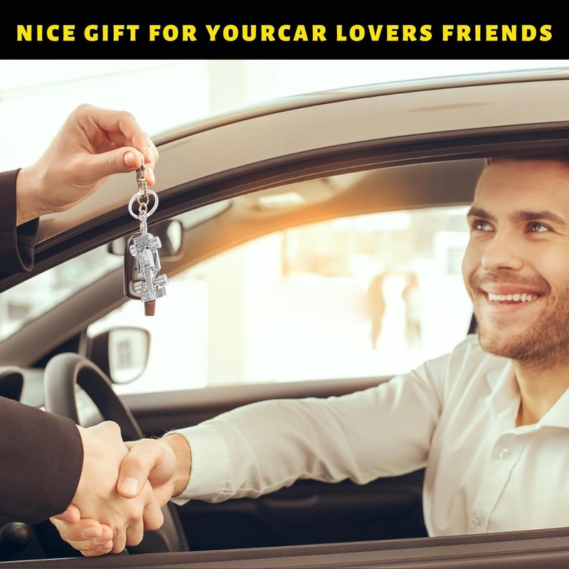 Seadiquiet Silver Novelty F1 Formula 1 Racing Car Charm Keyring