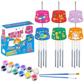 DIY Wind Chime Kit for Kids Arts and Crafts Wind Powered Musical Chime Gift for Children