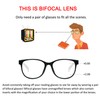 Bifocal Reading Glasses, Photochromic Brown Sunglasses, 0.00/+2.00 Magnification for Women/Men