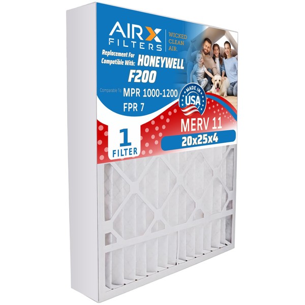 AIRX FILTERS WICKED CLEAN AIR. 20x25x4 Furnace Filter MERV 11