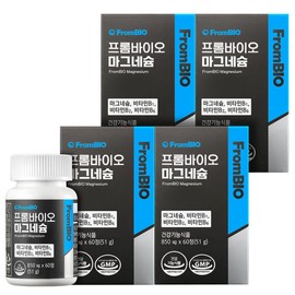 Promine Magnesium 60 tablets x4 box 8 months / 프롬바이오 마그네슘 60정x4박스 8개월