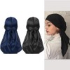 Silky Durag, Silk Du Rags for Men and Women, Pack