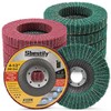 Sbestily 10Pcs 120 & 240 Grit Scour Flap Disc 4