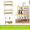 BMOSU 2-Tier Bamboo Small Shoe Rack Premium Stackable Shoe Shelf