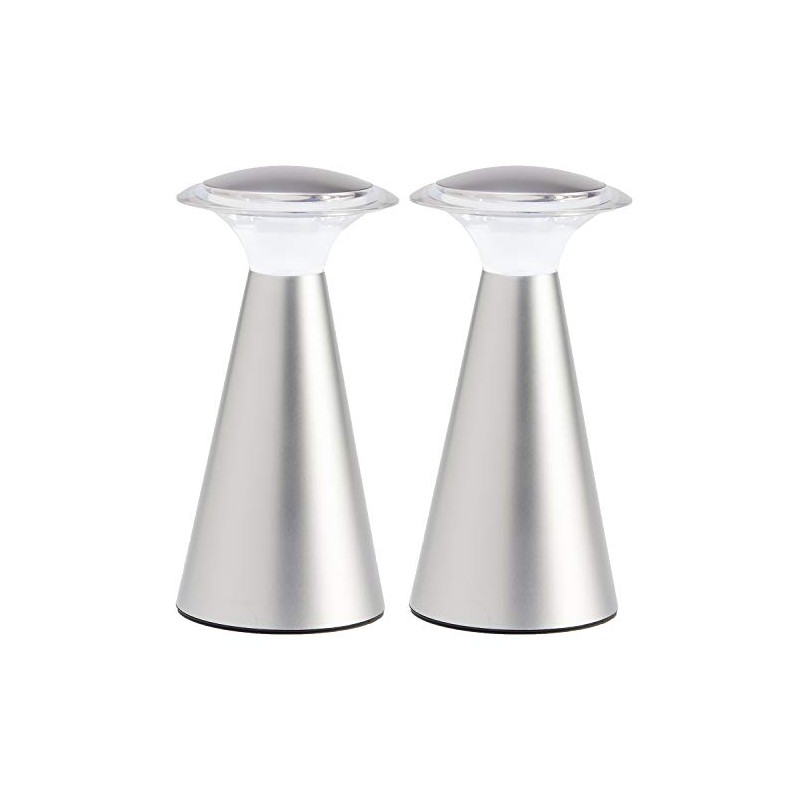 LIGHT IT! by Fulcrum 24416-101 Lanterna Touch, Silver, 2 Pack