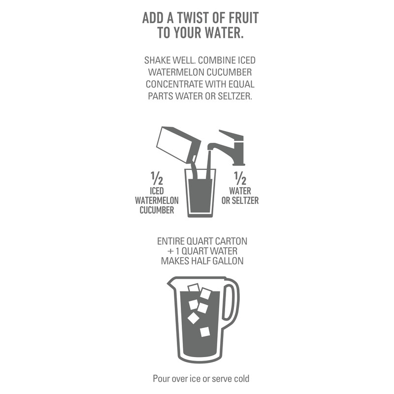 TAZO Tea Concentrate, (Iced Passion Herbal Tea, Watermelon Cucumber Refersher)