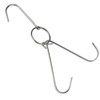 TIHOOD 6PCS 9.4" Stainless Steel Double Meat Hooks Roast Duck