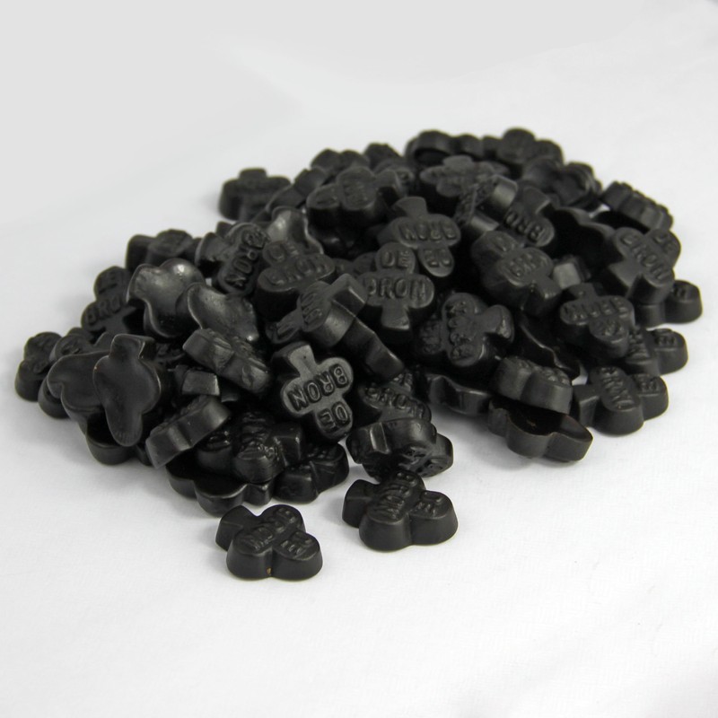 deBron Sugar Free Salty Licorice Clovers (Klavertjes) 2.2 lbs