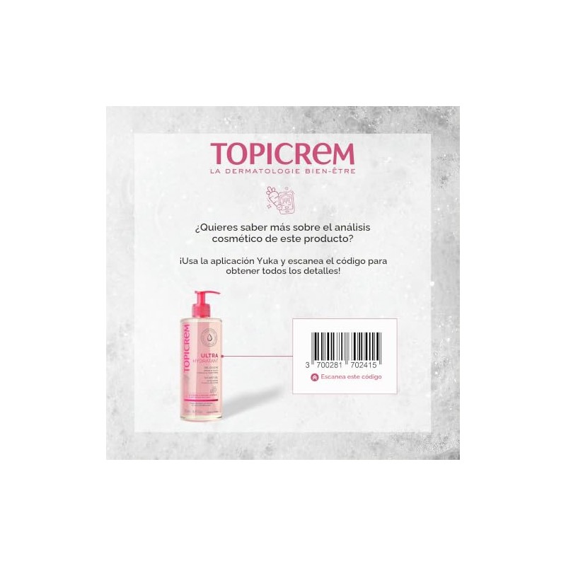 Topicrem Gel Limpiador Corporal Suave Pieles Sensibles Secas 500