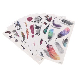 FOMIYES 32sheets Temporary Flower Stickers for Women Easy to Apply Remove Body Decals for Parties Weddings Festivals More