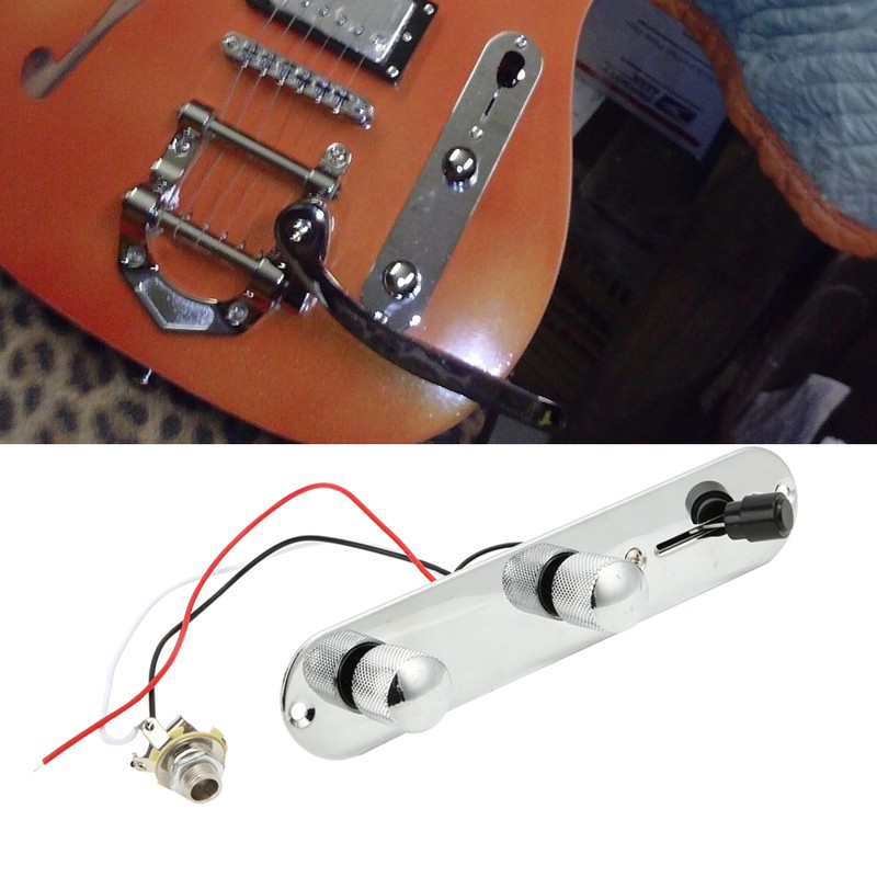 Chrome Plated Metal 3 Way Switch Prewired Control Plate for
