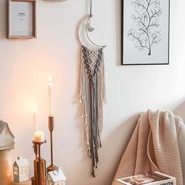 Black star moon dream catcher