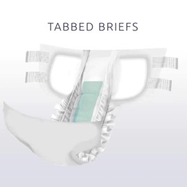 UnderX Xtreme Absorbency Adult Briefs with Tabs - Maximum Absorbency - Heavy-Duty Overnight Briefs for Men and Women - Leak-Proof Protection Absorbent - Comfortable, Latex-Free (X-Large) 10 PCS