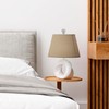 QWORK 4 Pack Dual-Thread Ball Lamp Finials, Silver Lamp Shade