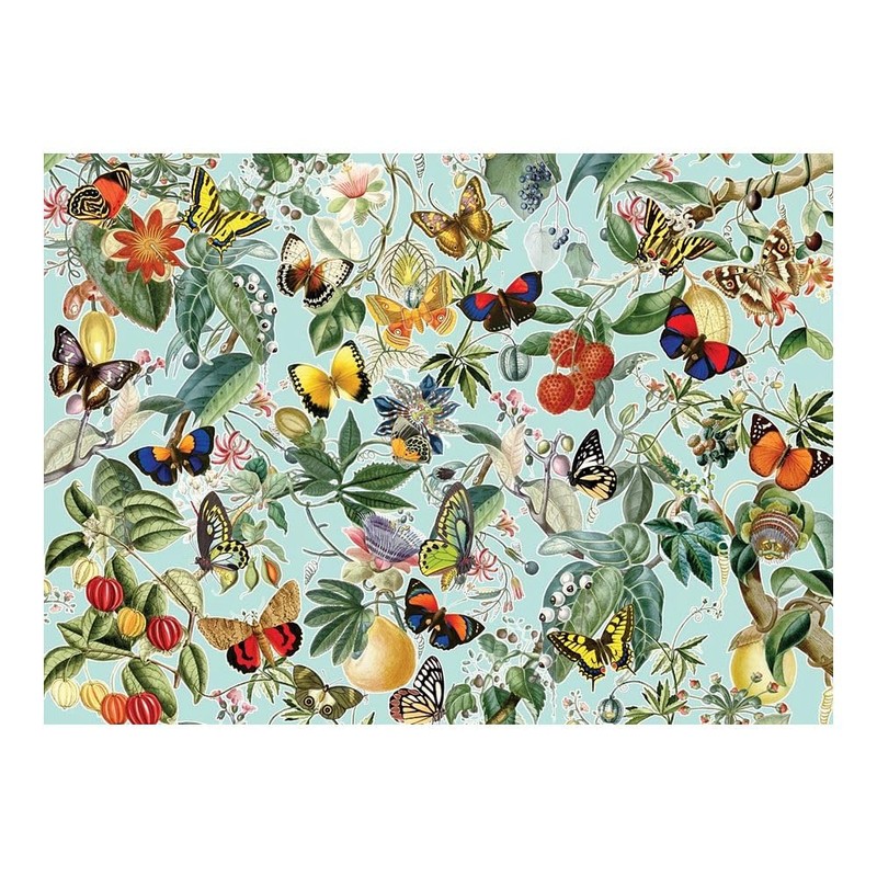 Cobble Hill 1000 Piece Puzzle - Fruit and Flutterbies -