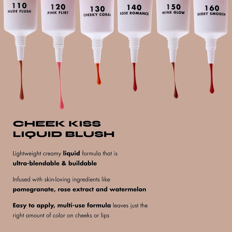 Milani Rubor Liquido Multiusos Cheek Kiss Liquid Blush 120 Pink