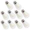 10Pcs Vintage Light Bulb S14 E27 180LM Transparent Glass LED