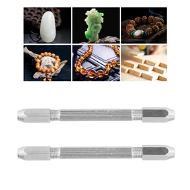 Lwuey Hex Hand Drill Pin Vise, Double Ended Jewelry Watch Repair Tool Detachable High Strength Rust Resistant DIY Manual Drill Pin Vise Set Accessories for Hairpin Keychain Bracelets Necklace 2PCS