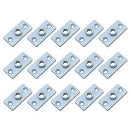 HEVSTIL 15 Pcs Ceiling Flange Hangers for 1/2 in Threaded Rod DIY Plumbing, Ceiling Flange Hanger Plate Threaded Galvanized Ceiling Flange Hanger Plate for DIY Plumbing and Industrial Decor