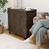 OIAHOMY Laundry Hamper with Lid, 135L Clothes Hamper with 3
