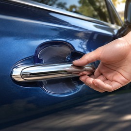 8-Piece Transparent Car Door Handle Scratch Protection Film Set