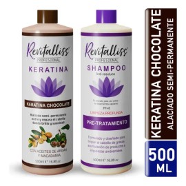 Tratamiento Keratina Brasileña Alaciado Permanente Kit 500